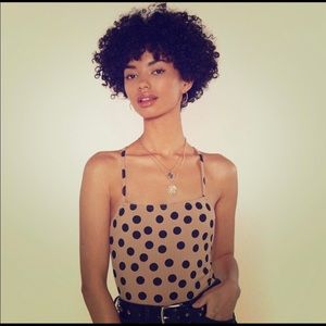 Nasty Gal Polka Dot Bodysuit- NWT